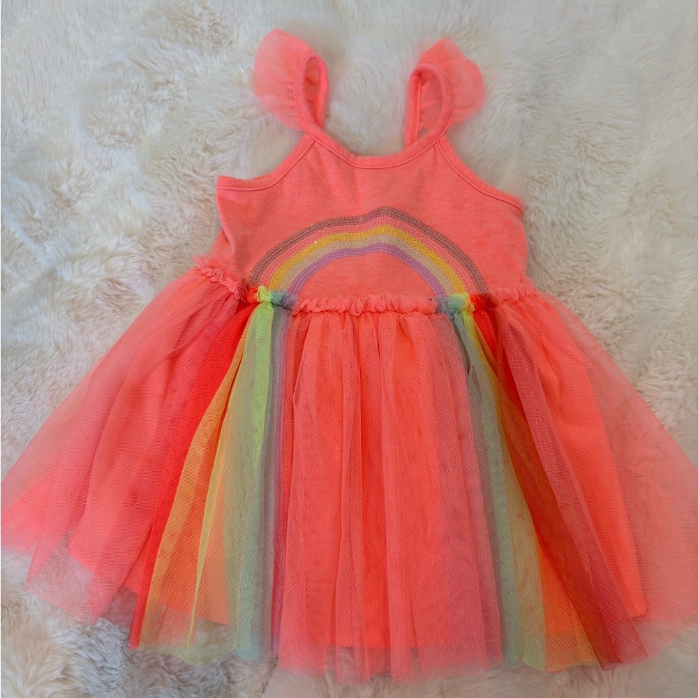 Cat & Jack Vibrant Rainbow Tulle Dress